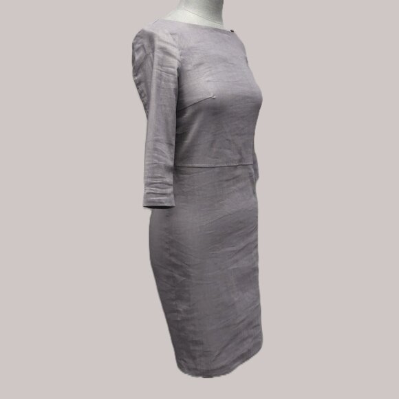 Sarah Pacini 3/4 sleeve Linen Dress - Picture 4 of 4